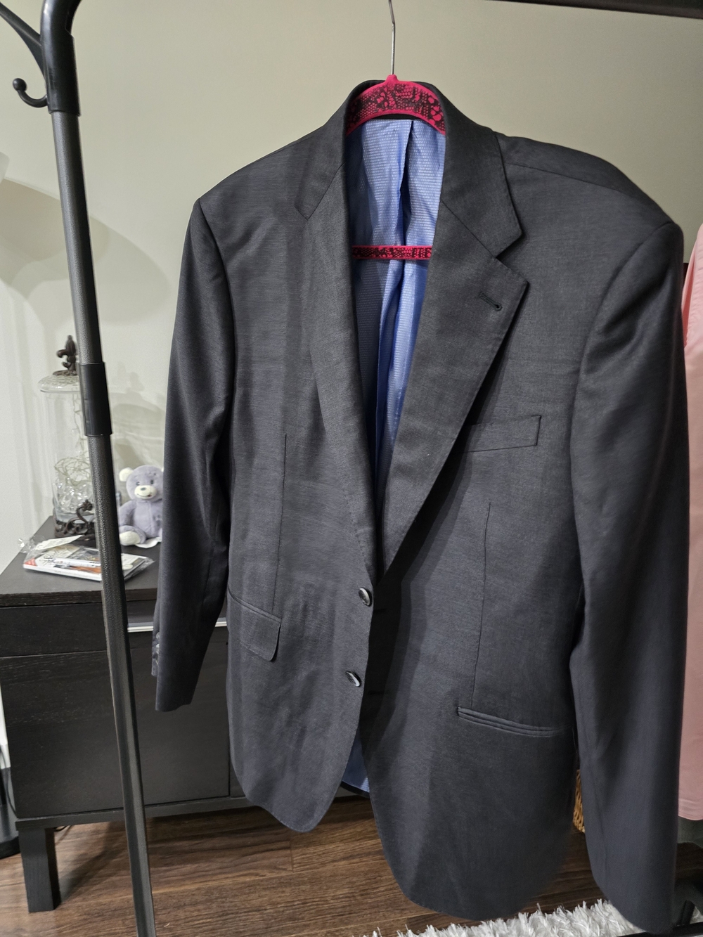 Andrew Knott Surmesur Select Dormeuil EXEL Wool Sport Coat Blazer 40R Black